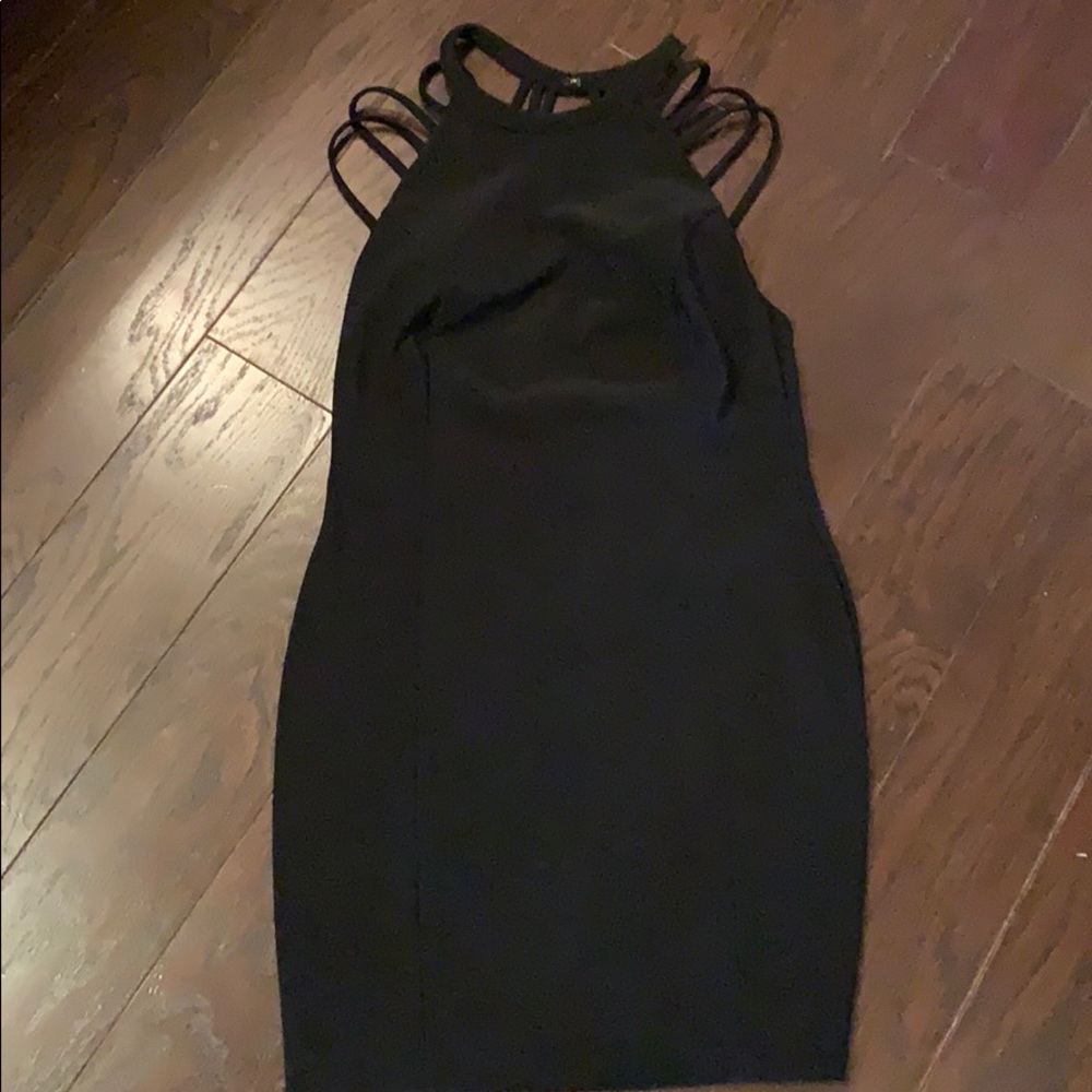 Black wet seal dress